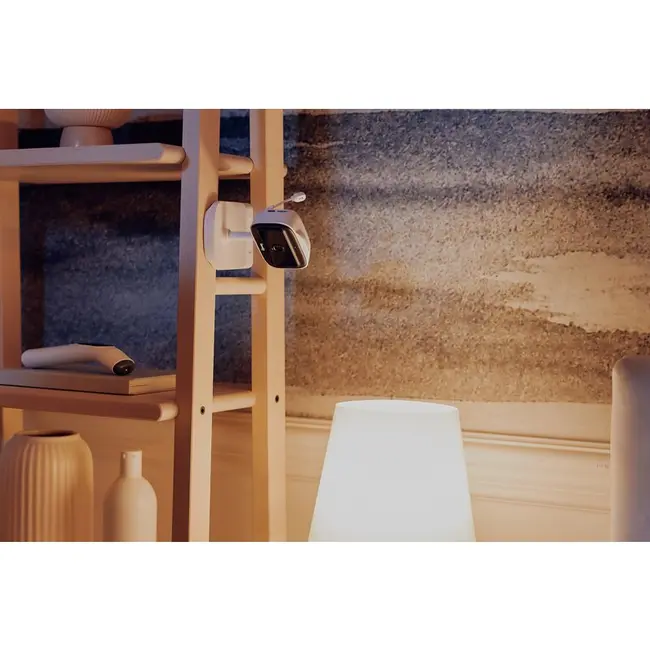 Video monitor, Lionelo, Babyline Go, Cu aplicatia dedicata Lionelo Smart, Mod de noapte 8m, Cu functie de iluminare, Pana la 5h functionare wireless, Comunicare bidirectionala, Rotatie 180 grade, Alb BYNLOC-BABYLINE_GO