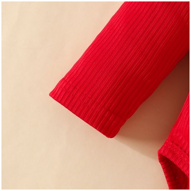 Compleu cu body rosu si pantaloni evazati mbhmm-305-de2