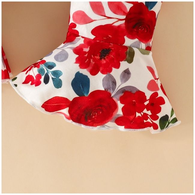 Compleu cu body rosu si pantaloni evazati mbhmm-305-de2