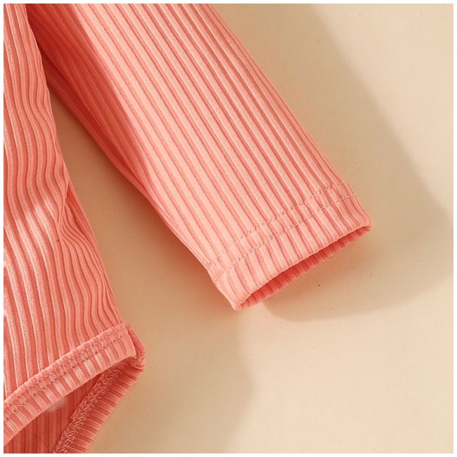 Compleu cu body roz somon si pantaloni evazati mdhmm-310-de4