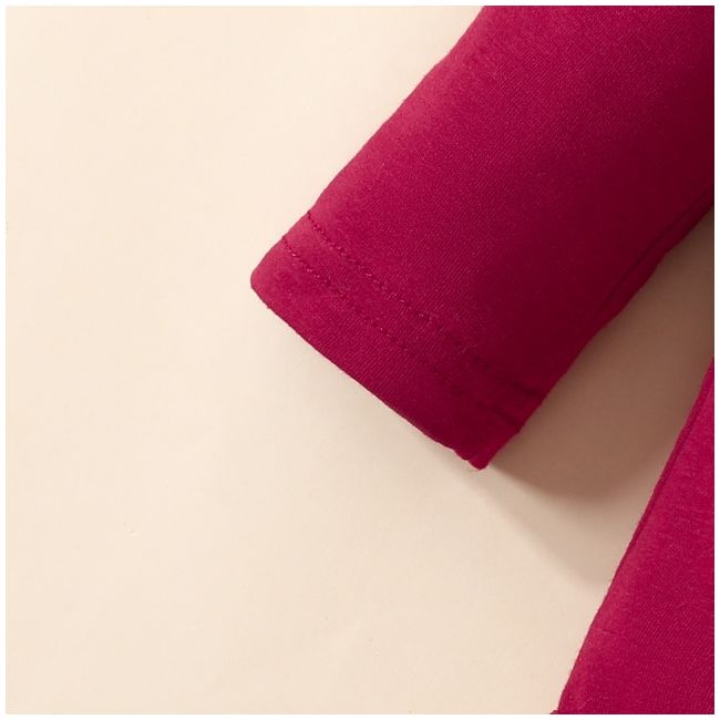 Compleu cu body visiniu pentru fetite - love mdhmm-291-r2