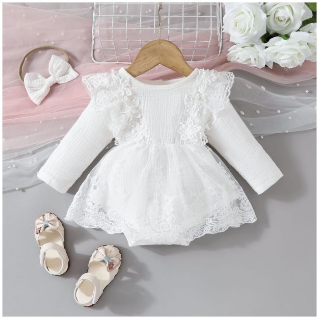 Rochita body alba din finet - gorgeous cshmm-277-r2