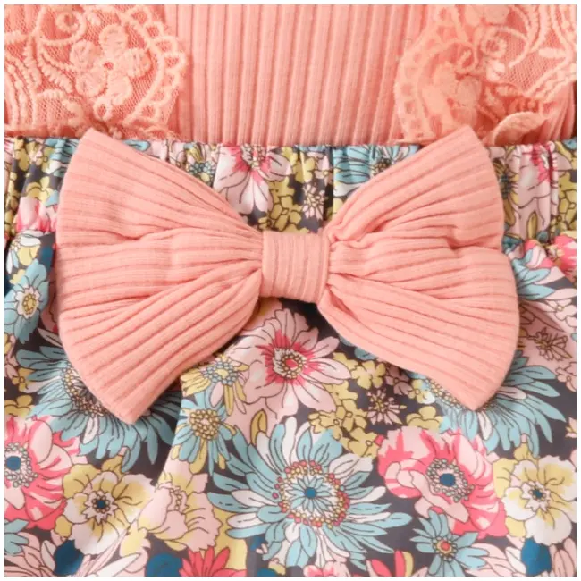 Rochita body roz somon - flowers mbhmm-275-r2