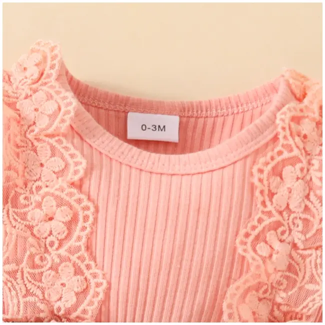 Rochita body roz somon - flowers mbhmm-275-r2