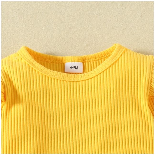 Sarafan cu body galben - little flowers mbhmm-319-de3