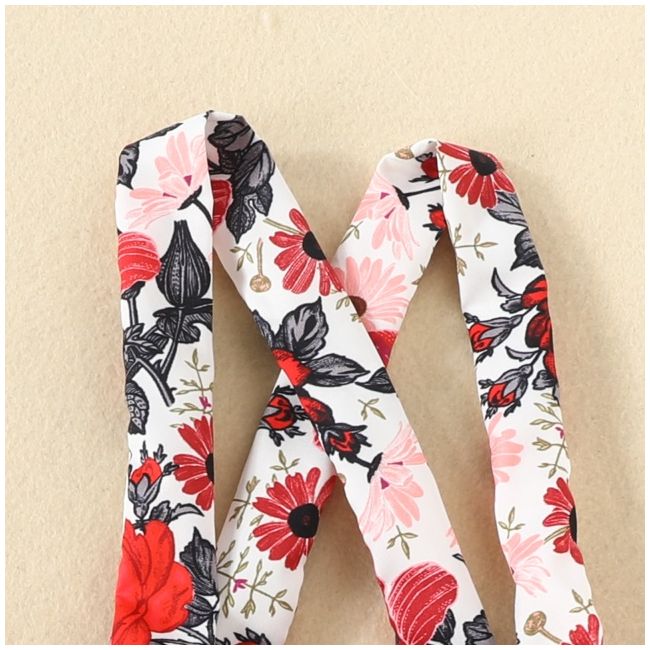 Sarafan cu body visiniu - little flowers cshmm-315-r2