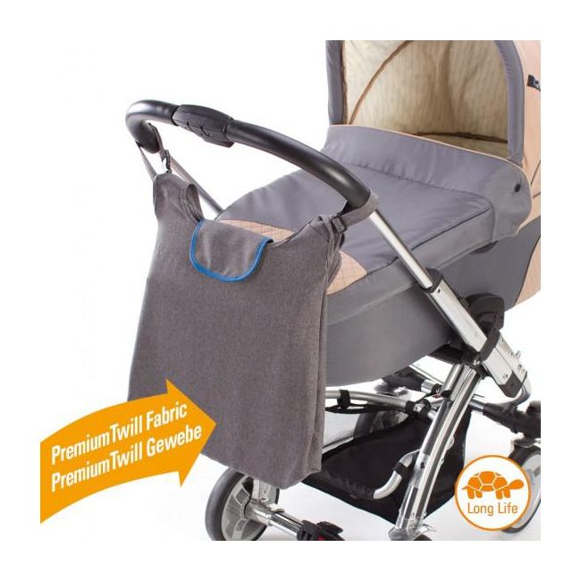 Geanta gri albastru cu clip pentru carucior si umar - SOLE30077.75276