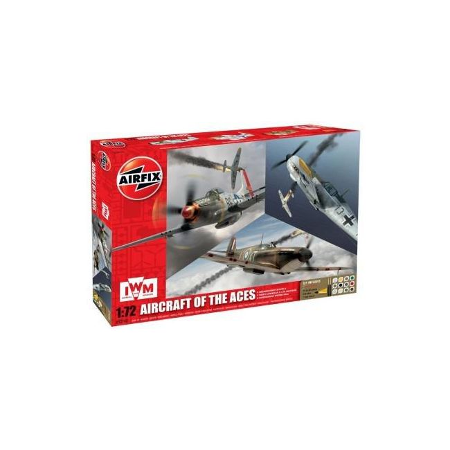 Kit constructie avion - Set 3 avioane Airfcraft Of the Aces - SOLAF50143