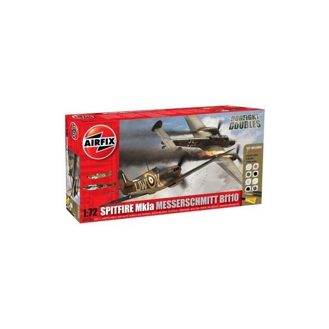 Kit constructie Dogfight Double Messerschmitt si Supermarine Spitfire - SOLAF50128