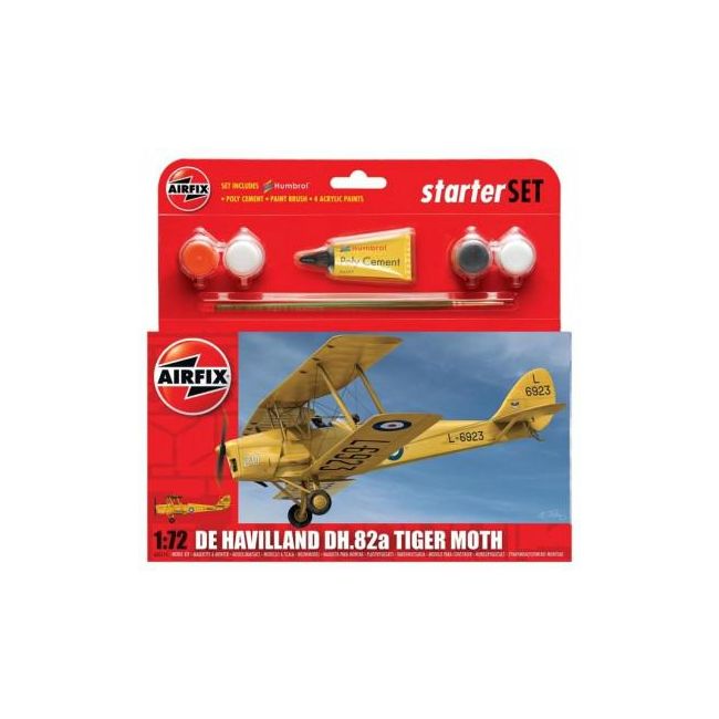 Kit constructie si pictura avion De Havilland DH82A Tiger Moth - SOLAF55115
