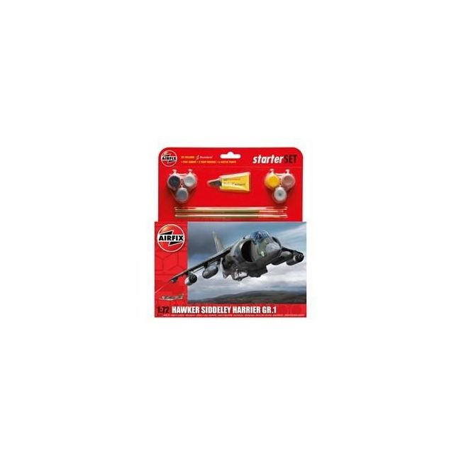 Kit constructie si pictura avion Hawker Harrier GR1 - SOLAF55205