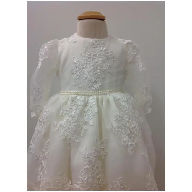 Rochita cu manecuta eleganta pentru fetite Printesa Alba - SNB10_1