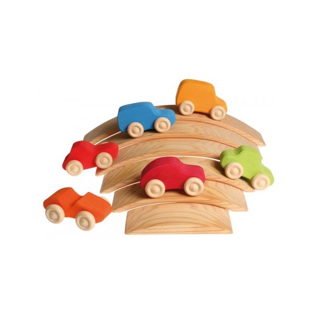 Set colorat cu 6 masinute nazdravane - RMK9310