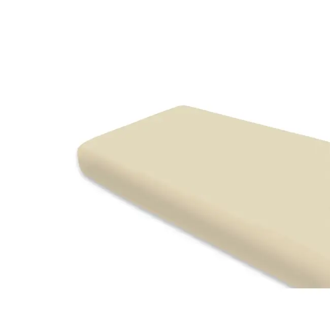 Cearceaf cu elastic, MimiNu, Jerse, Pentru pat 160x80 cm, Material certificat Oeko Tex Standard 100, Nugat BYN6426972026130