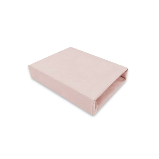Cearceaf cu elastic, MimiNu, Pentru patut co-sleeper, Luna, Dimensiune 84.5 x 50.5 cm, Din bumbac jersey, Material certificat Oeko Tex Standard 100, Powder Pink BYN6426972026055