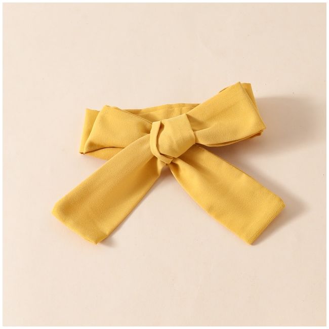 Costumas cu body alb si fustita galben mustar cshmm-338-r2