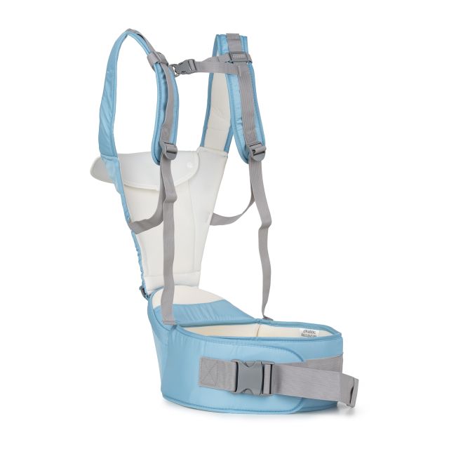 Marsupiu cu scaunel Juju HugMeTight, Albastru JUJJU2601-Blue