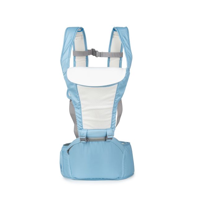 Marsupiu cu scaunel Juju HugMeTight, Albastru JUJJU2601-Blue