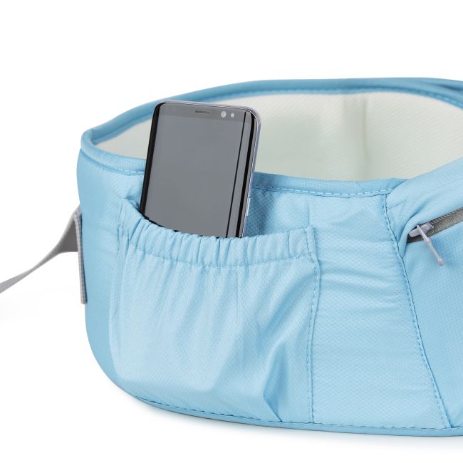 Marsupiu cu scaunel Juju HugMeTight, Albastru JUJJU2601-Blue