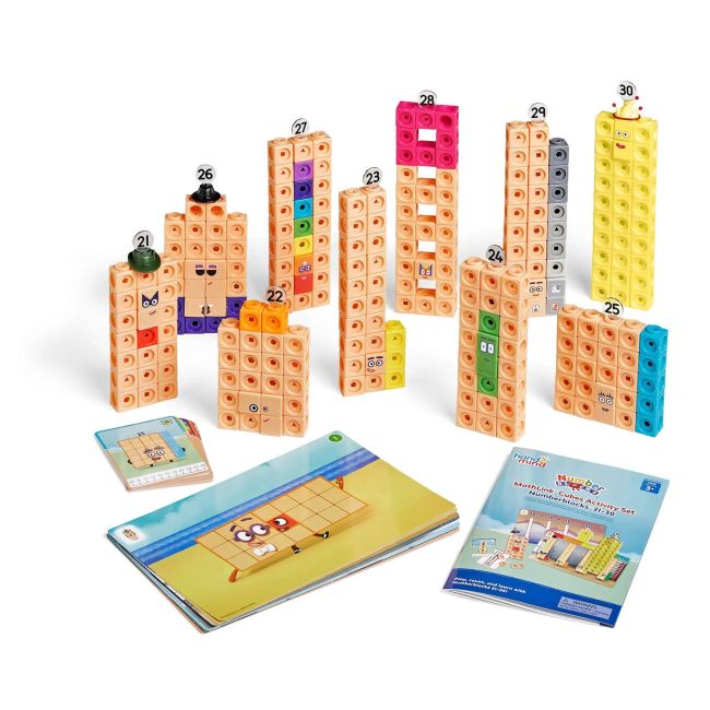 Mathlink®cubes numberblocks in engleza set de activitati de la 21 - 30