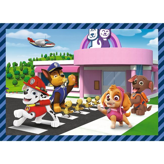 PUZZLE TREFL 4IN1 PATRULA CATELUSILOR ACTIVITATILE ZILNICE ALE ECHIPEI VIV34650