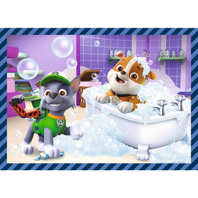 PUZZLE TREFL 4IN1 PATRULA CATELUSILOR ACTIVITATILE ZILNICE ALE ECHIPEI VIV34650