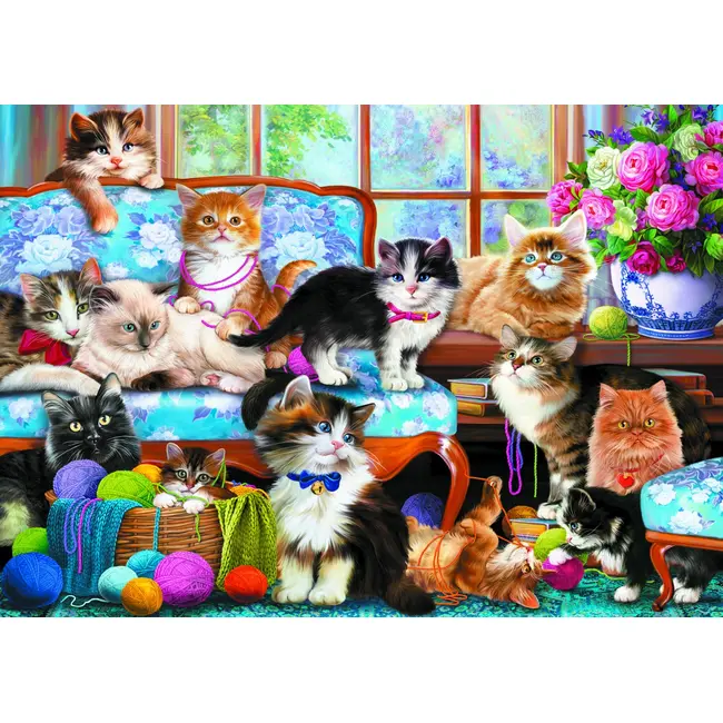 PUZZLE TREFL 500 FAMILIA DE PISICUTE VIV37425