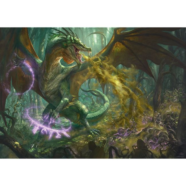 PUZZLE TREFL UFT 1000 DUNGEONS DRAGONS DRAGONUL VERDE VIV10758