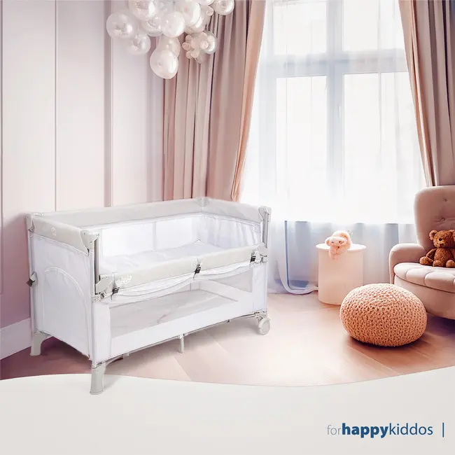 Patut pliant 2 nivele Juju DreamyCloud, Grey JUJJU7975-Dreamy-Cloud