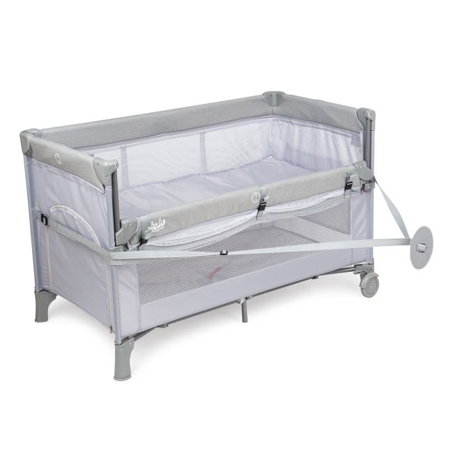 Patut pliant 2 nivele Juju DreamyCloud, Grey JUJJU7975-Dreamy-Cloud
