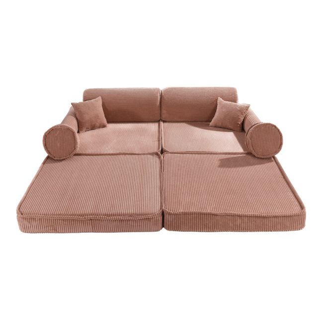 Playset Modular Canapea Premium Aesthetic Spuma ,   Roz Pudra Pjbsdpsc001