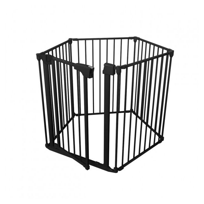 Poarta de siguranta transformabila in tarc modular cu 5 panouri, model configurabil, guradian 6 black lvtk5903796013856