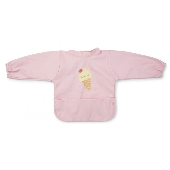 Baveta Impermeabila Cu Maneci Si Buzunar, Reglabila,   Ice Cream   Pink Pjb16586