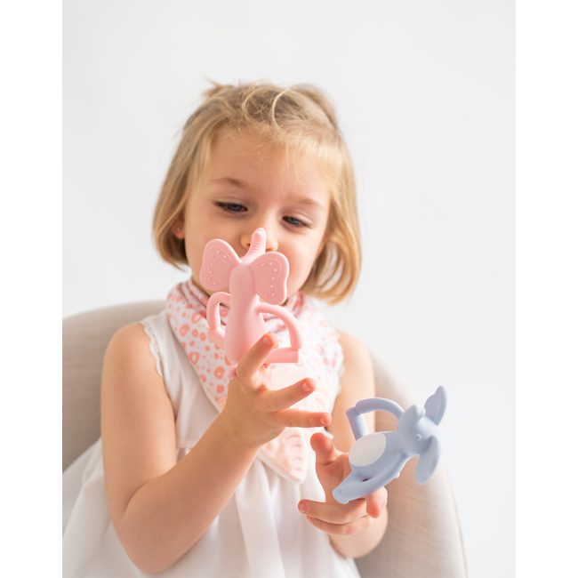 Jucarie Senzoriala Pentru Dentitie Din Silicon,   Sweet  Fun    Blue Pjb19061
