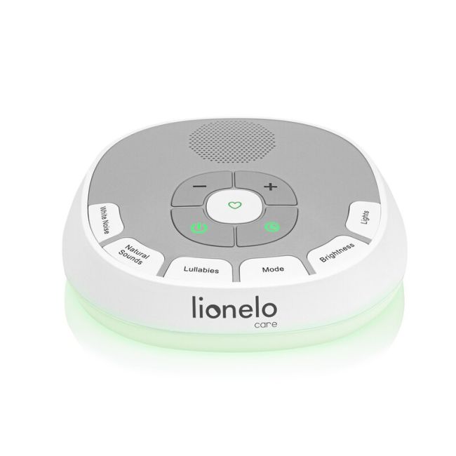 Lampa de veghe, Lionelo, BabyNap, 2 in 1, Wireless, Cu sunete si melodii de leagan, Cu 11 culori si 3 niveluri de luminozitate, Cu functie LoveBeat, Alb BYNLOC-BABYNAP