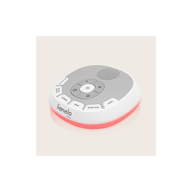 Lampa de veghe, Lionelo, BabyNap, 2 in 1, Wireless, Cu sunete si melodii de leagan, Cu 11 culori si 3 niveluri de luminozitate, Cu functie LoveBeat, Alb BYNLOC-BABYNAP