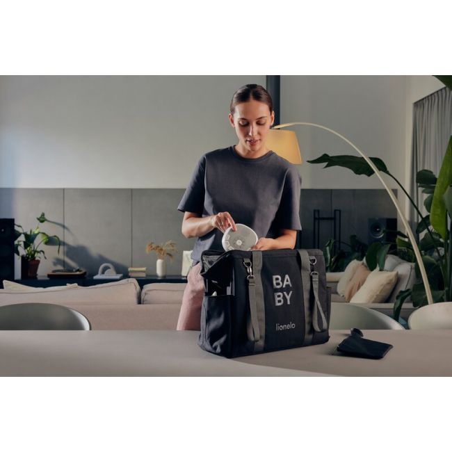 Lampa de veghe, Lionelo, BabyNap, 2 in 1, Wireless, Cu sunete si melodii de leagan, Cu 11 culori si 3 niveluri de luminozitate, Cu functie LoveBeat, Alb BYNLOC-BABYNAP