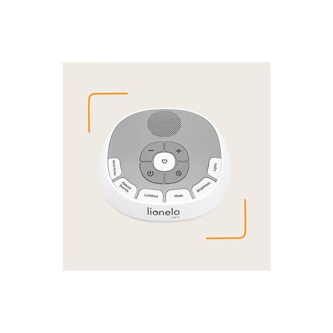 Lampa de veghe, Lionelo, BabyNap, 2 in 1, Wireless, Cu sunete si melodii de leagan, Cu 11 culori si 3 niveluri de luminozitate, Cu functie LoveBeat, Alb BYNLOC-BABYNAP
