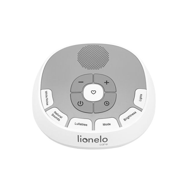 Lampa de veghe, Lionelo, BabyNap, 2 in 1, Wireless, Cu sunete si melodii de leagan, Cu 11 culori si 3 niveluri de luminozitate, Cu functie LoveBeat, Alb BYNLOC-BABYNAP