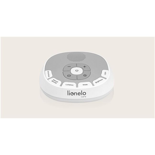 Lampa de veghe, Lionelo, BabyNap, 2 in 1, Wireless, Cu sunete si melodii de leagan, Cu 11 culori si 3 niveluri de luminozitate, Cu functie LoveBeat, Alb BYNLOC-BABYNAP