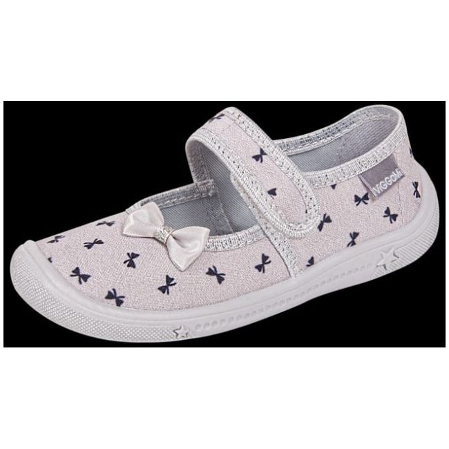 Pantofiori gri cu fundite vig300