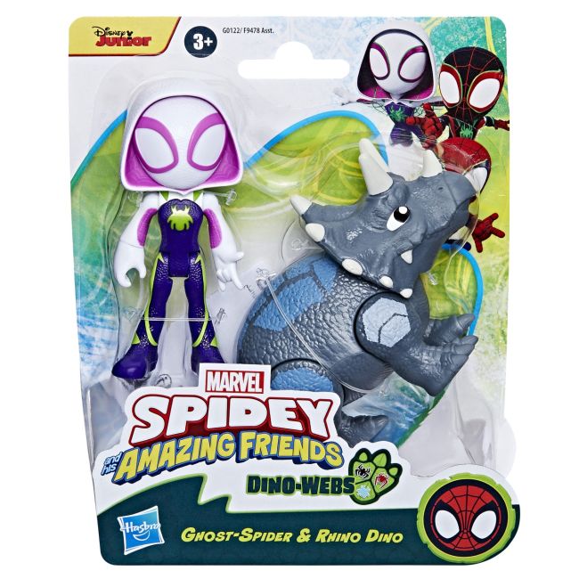 SPIDEY SI PRIETENII MARVEL DINO WEBS GHOST-SPIDER SI RHINO DINO VIVF9478_G0122