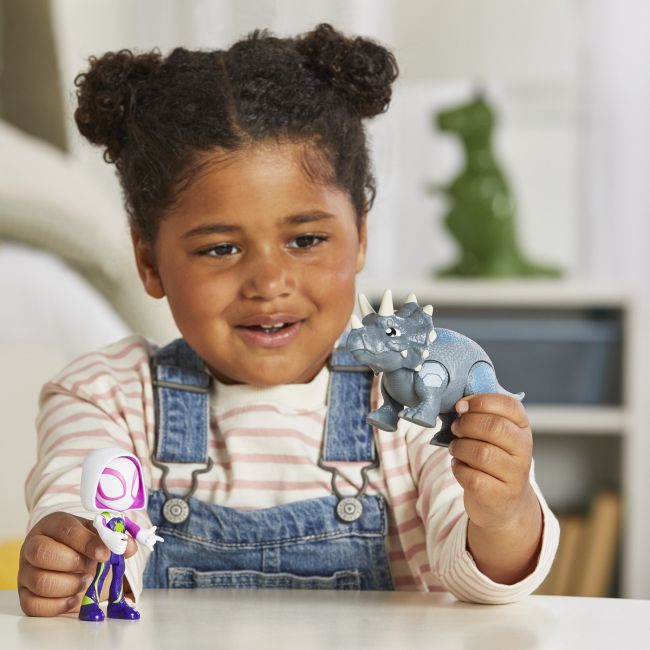 SPIDEY SI PRIETENII MARVEL DINO WEBS GHOST-SPIDER SI RHINO DINO VIVF9478_G0122