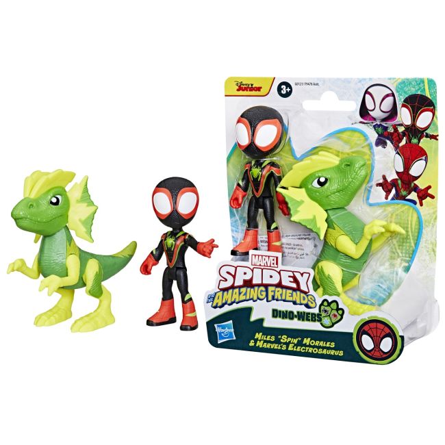 SPIDEY SI PRIETENII MARVEL DINO WEBS MILES SPIN MORALES SI MARVEL'S ELECTROSAURUS VIVF9478_G0121