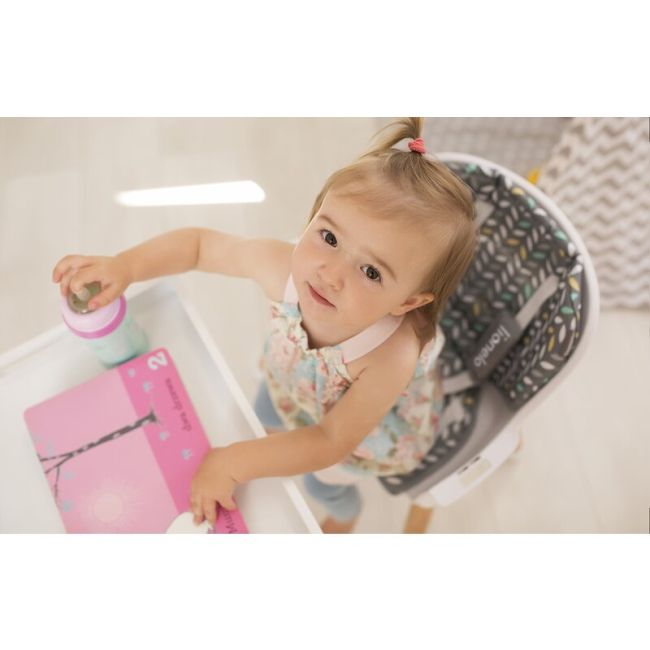 Scaun de masa, Lionelo, Koen, Din fag, 2 in 1, Transformabil, Sustine 30 kg, 6 luni+, Conform cu standardul european de securitate EN14988, Bej BYNLO-KOEN_BEIGE_SAND