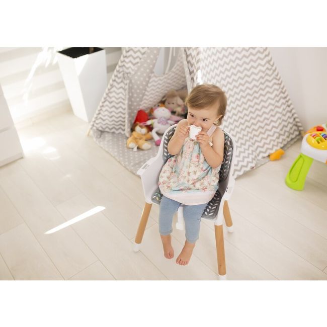 Scaun de masa, Lionelo, Koen, Din fag, 2 in 1, Transformabil, Sustine 30 kg, 6 luni+, Conform cu standardul european de securitate EN14988, Bej BYNLO-KOEN_BEIGE_SAND