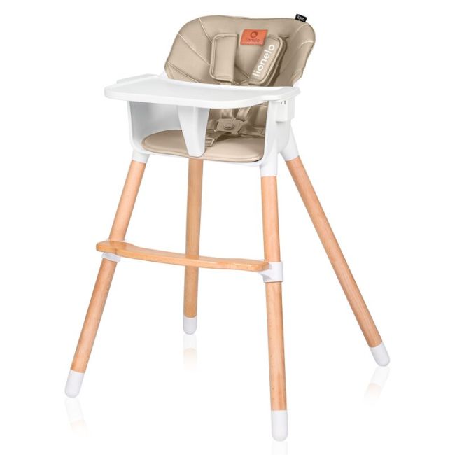 Scaun de masa, Lionelo, Koen, Din fag, 2 in 1, Transformabil, Sustine 30 kg, 6 luni+, Conform cu standardul european de securitate EN14988, Bej BYNLO-KOEN_BEIGE_SAND