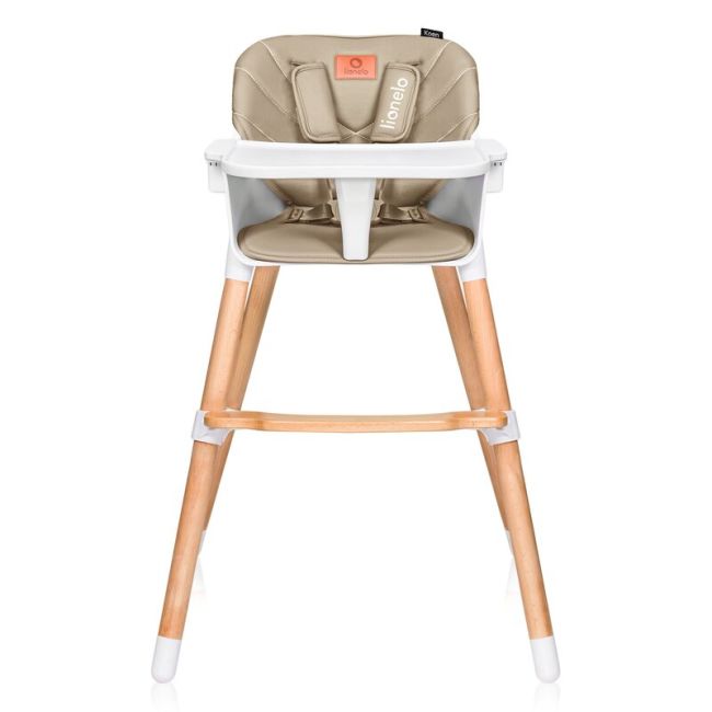 Scaun de masa, Lionelo, Koen, Din fag, 2 in 1, Transformabil, Sustine 30 kg, 6 luni+, Conform cu standardul european de securitate EN14988, Bej BYNLO-KOEN_BEIGE_SAND