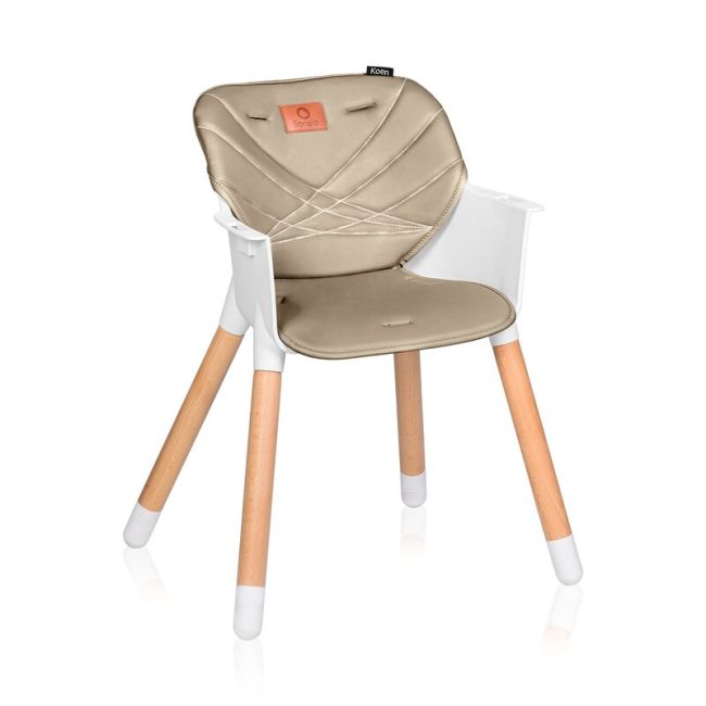 Scaun de masa, Lionelo, Koen, Din fag, 2 in 1, Transformabil, Sustine 30 kg, 6 luni+, Conform cu standardul european de securitate EN14988, Bej BYNLO-KOEN_BEIGE_SAND
