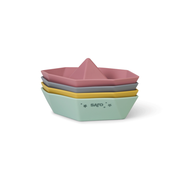 Set De Patru Barcute   Origami  , +6 Luni Pjb382